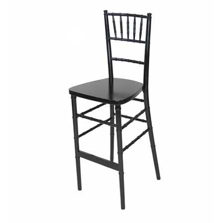 ATLAS COMMERCIAL PRODUCTS Chiavari Bar Stool, Black CBS4BK